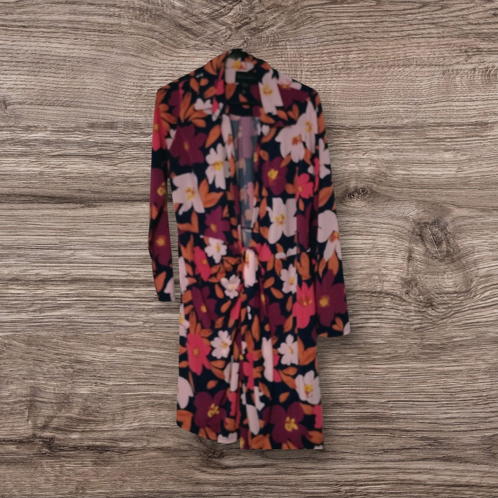 Donna Morgan Multicolor Floral Dress GOLDEN GIRLS LEGALLY BLONDE LA LAW LONG SLV